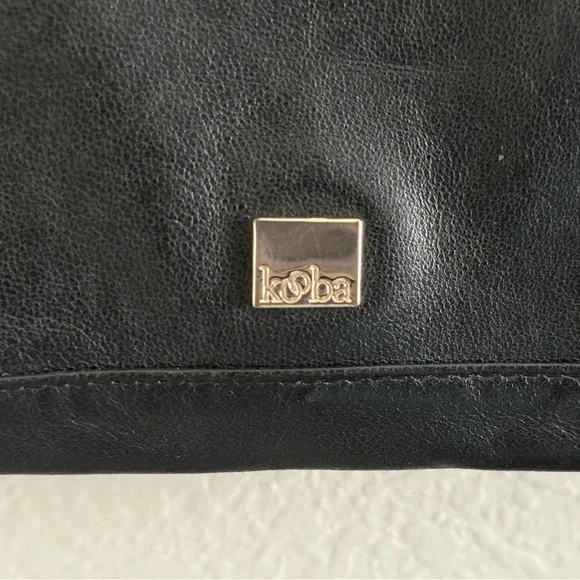 Kooba Soft Black Leather Elegant Black Cross Body Bag - Picture 4 of 8